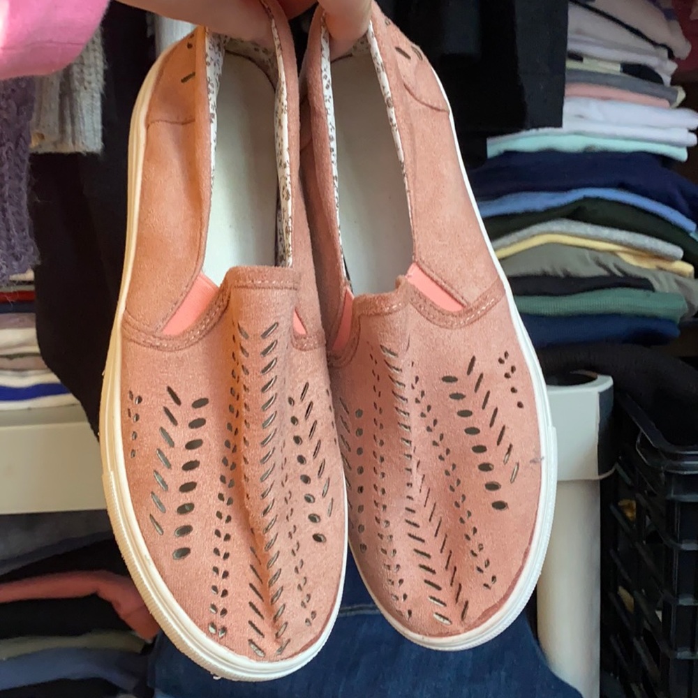 Mauve slip in shoes. I think I only wore them once